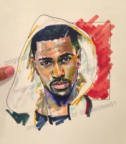 Big Sean  R. Peterson Copic marker &amp; Ink on paper