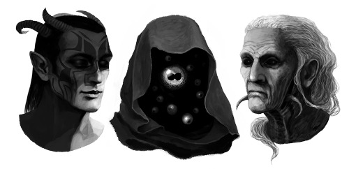 wehavekookies:Daedric Princes - warm up portraits.Click the pic for character names.Cheers <3