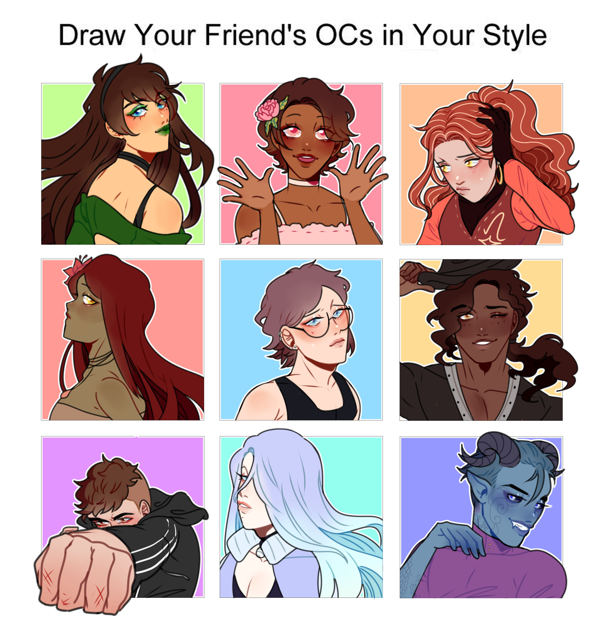 Draw Your Friends Ocs Meme Explore Tumblr Posts And Blogs Tumgir