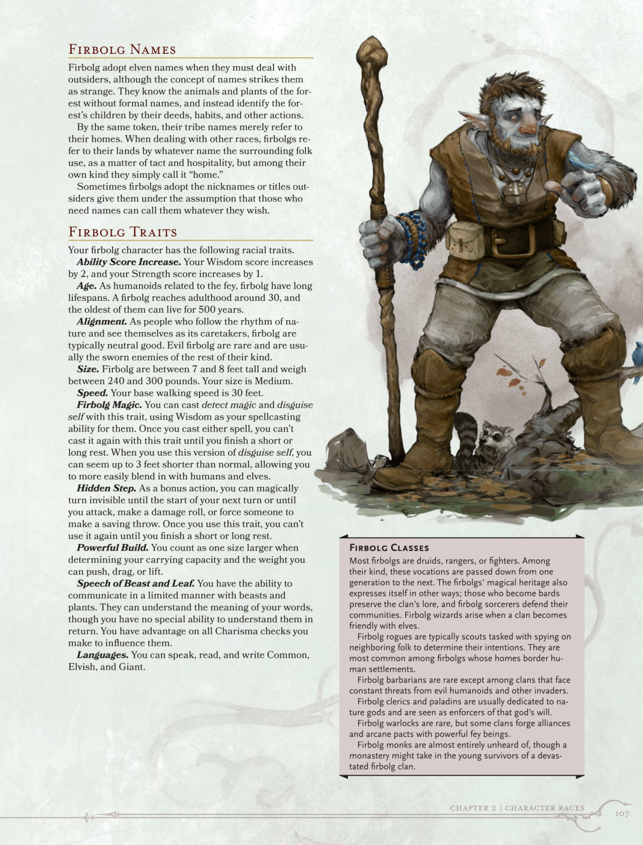 Dnd E Homebrew Volos Guide To Monsters Firbolg Preview By