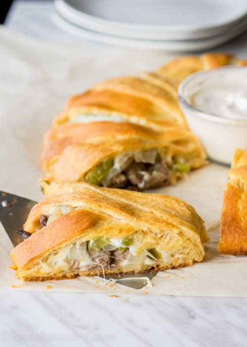 bacon-radio:foodffs:Philly Cheesesteak Crescent porn pictures