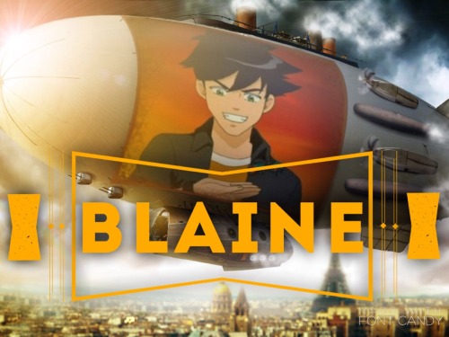 Blaine Is Definitely Enjoying The View Of Paris From His Blimp. -Started On Photo Lab; Finished On Font
