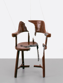 likeafieldmouse:  Urs Fischer - Chair for a Ghost (2003) 