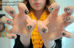 Bashfullybrooke:  Got These Floral Nail Stickers At Sephora For 5$, I’m Not Sure