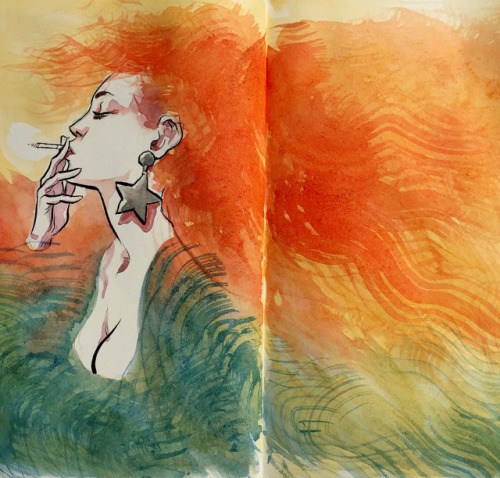 10paezinhos: Warm-up sketch, sending out my usual smoke signals.