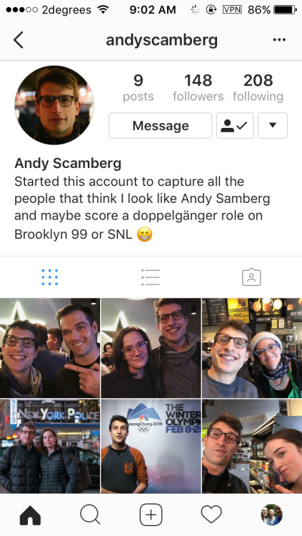 thebookswasbetter:This guy has made an Instagram account out of people telling him he looks like And