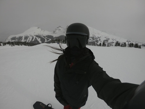 Sunshine Village 2/23/18-2018 Solo Snowboarding Trip(p2)-.Hands down the coldest day that I rode thi
