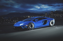 automotivated:  CHROME BLUE AVENTADOR by Marcel Lech on Flickr.