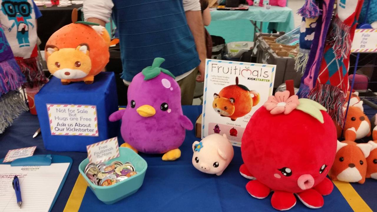 luckysquidstudios:  9 days left to go on our Kickstarter! All 3 Fruitimals are FUNDED!