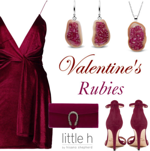 Valentine’s Rubies! by littlehjewelry featuring ruby jewelry ❤ liked on PolyvoreBoohoo bodycon