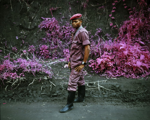 exhibition-ism:  Acclaimed photographer Richard Mosse, has been shooting photographs of landscapes and portraits in Africa with a rare 16mm infrared film  
