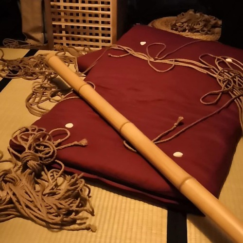 The residue of yesterday&rsquo;s shoot. Clearing up ready for today&rsquo;s shoot. #shibari #kinbaku