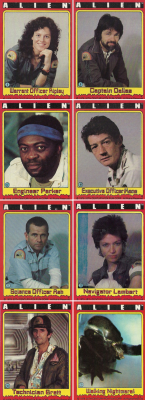 70sscifiart:    Alien trading cards, 1979 