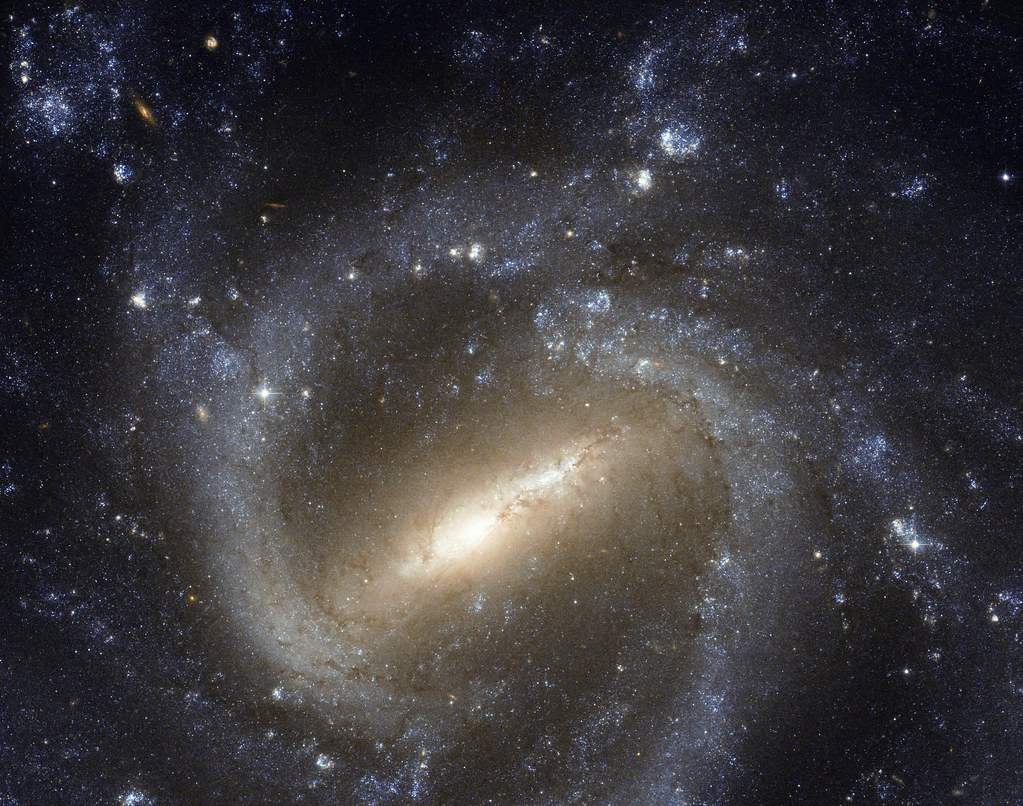 Barred Spiral Galaxy NGC 1073 by NASA Hubble