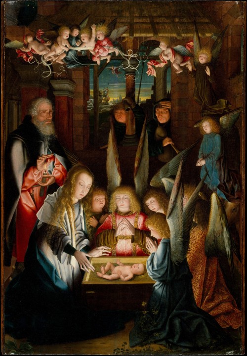 The Adoration of the Christ Child, by a follower of Jan Joest, Metropolitan Museum of Art, New York 