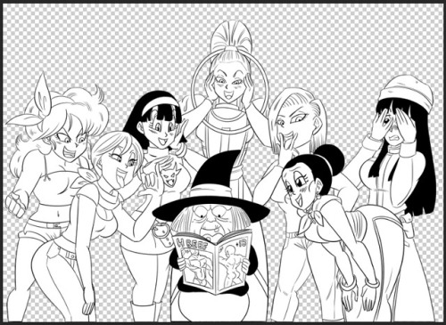 funsexydragonball: OMG! I finally added the lineart!  …now to take another three months to color it.  lol XD