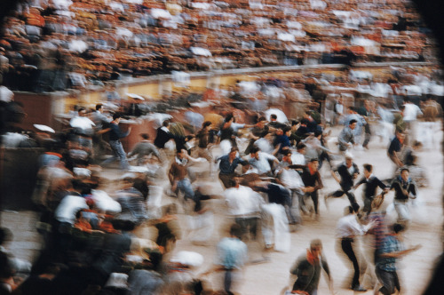 crylists: Pamplona, Spain 1956 by Ernst Haas