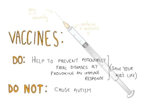 Please vaccinate your kids / yourself (if possible).(also implying an autistic child is worse than a