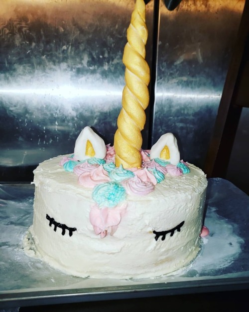 Alexander and I made cakes last night. ❤ It&rsquo;s not perfect but I worked really hard on it a