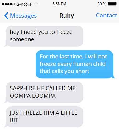 Porn photo textsbetweengems:  C’MON SAPPHIRE HE WAS