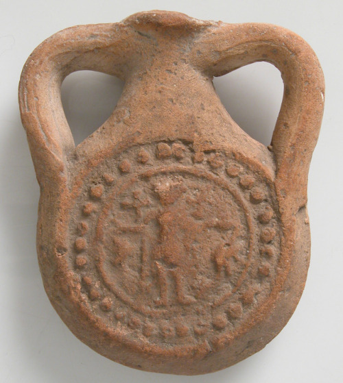 Pilgrim Flask via Medieval ArtMedium: EarthenwareRogers Fund, 1925Metropolitan Museum of Art, New Yo