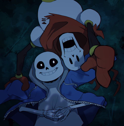 lillayfran: Sans and Papyrus see the stars for the first time c: