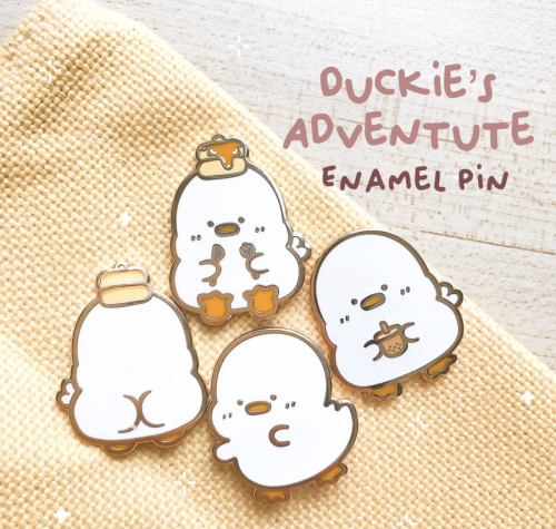 Duckie Adventure Hard Enamel Pin by deeayewhycrafts