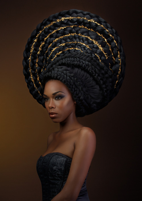 esiloves:Afro Hair Photography by Fabrice Meuwissen #ItalyCoiffeur: Adrien KubikMake-up: Julie RouxR