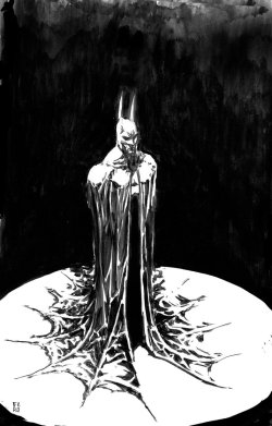 spyrale:  Batman Black and white by Fpeniche