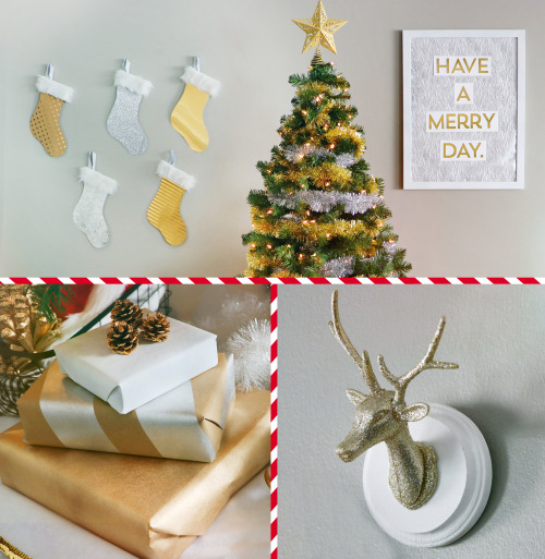 In my new video I’m showing you how to make these fun metallic Christmas decorations, including a DI