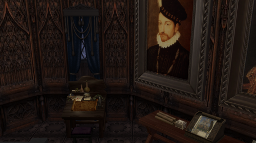 sophiasotherdaughter: Just finished redecorating the war room in Windenburg Castle. I found a gorgeo