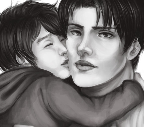 Eren: “Hi-chew!”Levi: “It’s Heichou”Eren: “I love you papa.&rdqu