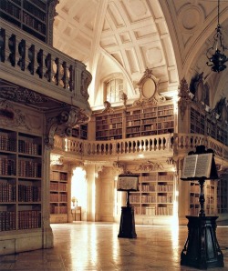 bookmania:  The Mafra National Palace library in Mafra, Portugal. 