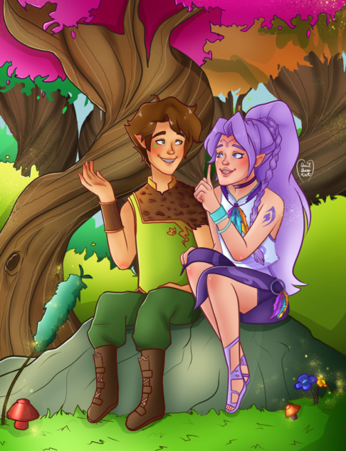 devildoesart: Soooo I had to draw my two favorite lil elves!. I really love these two’s friendship a