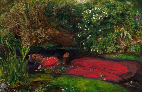 artbyalexis:anthy himemiya from revolutionary girl utena as John Everett Millais’s Ophelia! please f