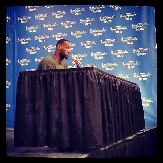 themiamiheat:  @kingjames has followed Dwyane at the Finals podium “I’m blessed.