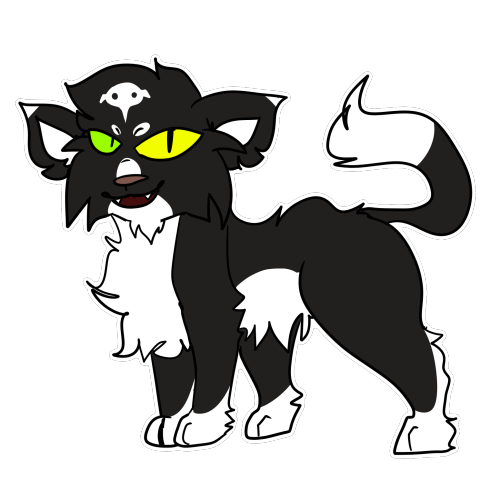 i draw warrior cats too!! here are some designs that i’ve made.. there’s rushtooth, crowfrost, broke