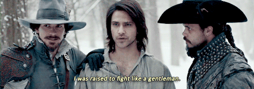 musketeergifs:two proud dads teaching their son how to stay alive