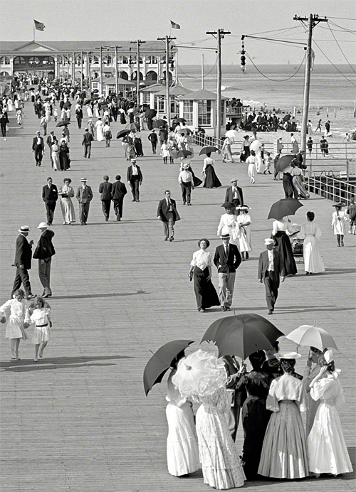 librar-y:  The Jersey Shore circa 1905. Boardwalk at Asbury Park.