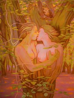 artbeautypaintings:  Dryads - Colin Murray