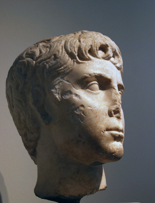 myglyptothek:Portrait of Gaius Caesar or Lucius Caesar. From National Garden, Athens. Late I century