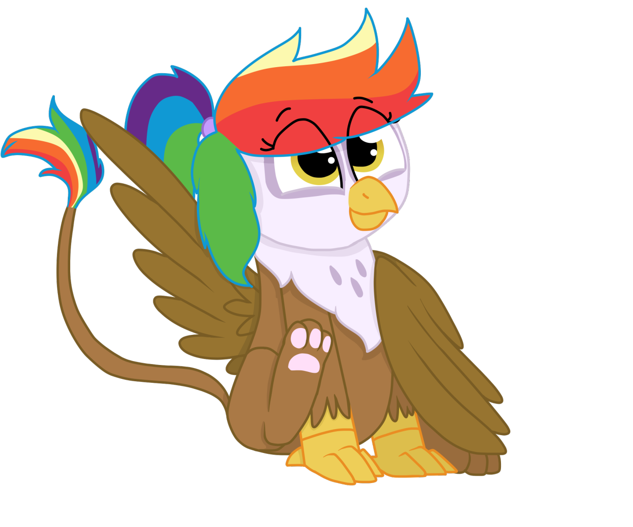 rainbowfeatherreplies:Just a Feather! By @animatroniclovingunicorn of  @askrainbowmelodyandfezdashCute