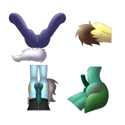 youobviouslyloveoctavia:  Results of the butt practice stream. I felt I learned a lot from this. Should help with future porn pictures~ From top to bottom, left to right: magicmod, alexmichanikos, bronyguard, tempusfidgets, askspirit, pilkie, aires163,