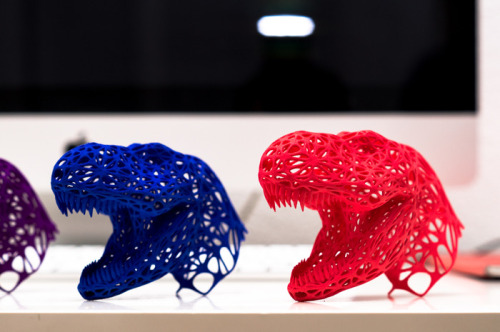 artandsciencejournal:3D-REX: A 3D Printed Tyrannosaurus Rex Sculpture Move your wall hangings into