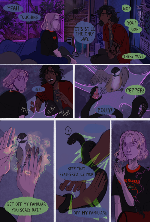 littlestpersimmon:Uri and Sethhere is a short excerpt from our comic, URI & THE WOLF, a story ab