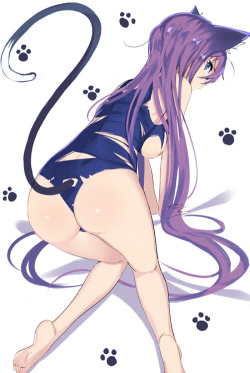 getyournekoshere:  Follow for more cat girls :3 Source