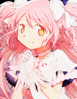 sawtsuki:  » Hanakumamii Colorful Days  Day 09 ✧ Pink haired character                  ↳  Madoka Kaname 「    鹿目 まどか    」|| Puella Magi Madoka Magica 