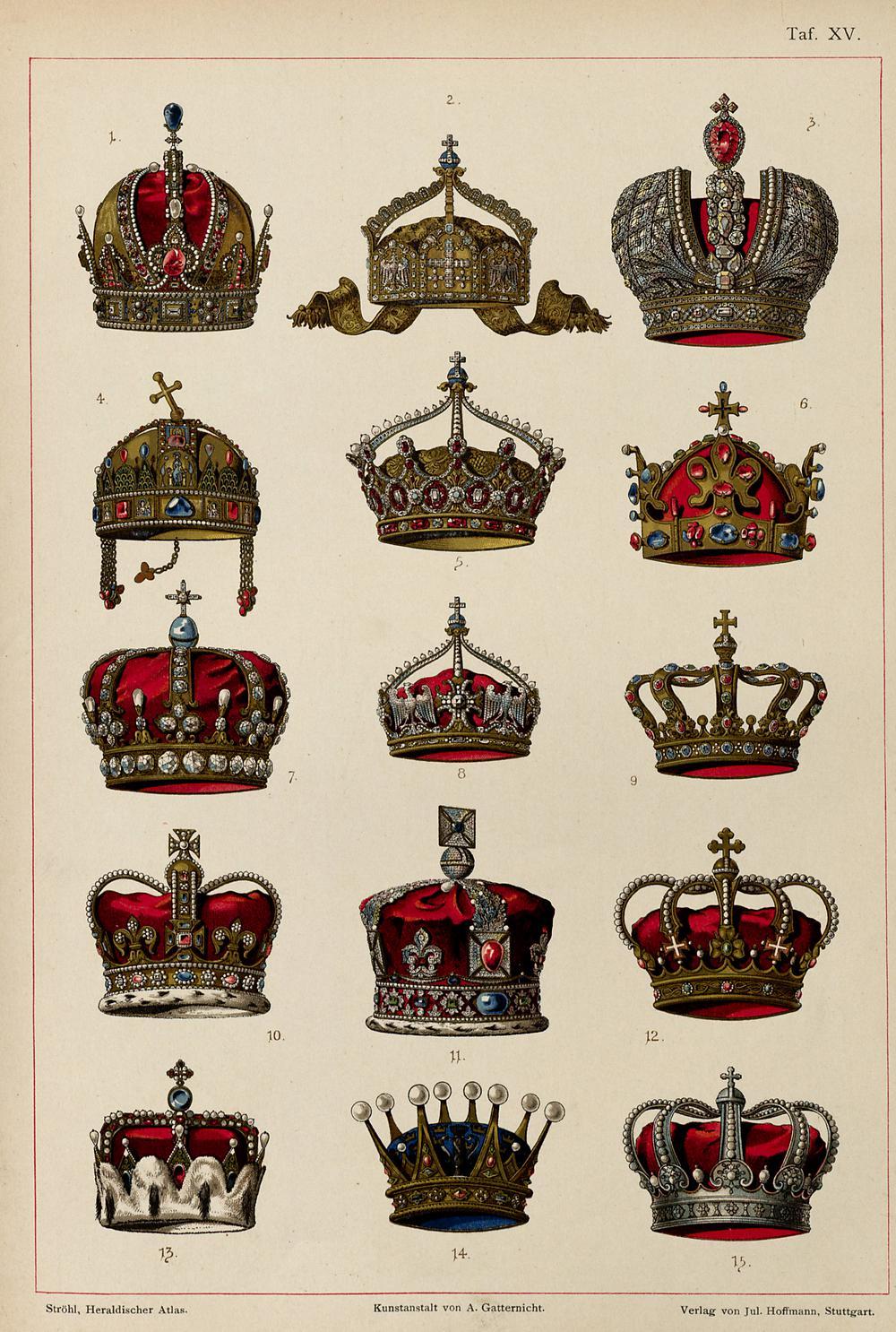 deutschemark:   1. Austrian Empire: Crown of Rudolf II, Holy Roman Emperor2. German