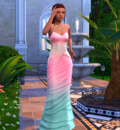 frenchiesimgirl:A simple Pride wedding dress recolor. Just a very simple recolor of the updated dre