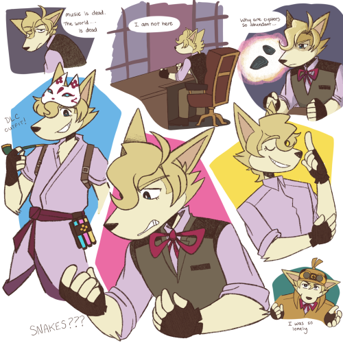 Dog Ace Attorney!GAA has canonical Sherlock Hound inspired designs, so I wanted to draw them (and ed